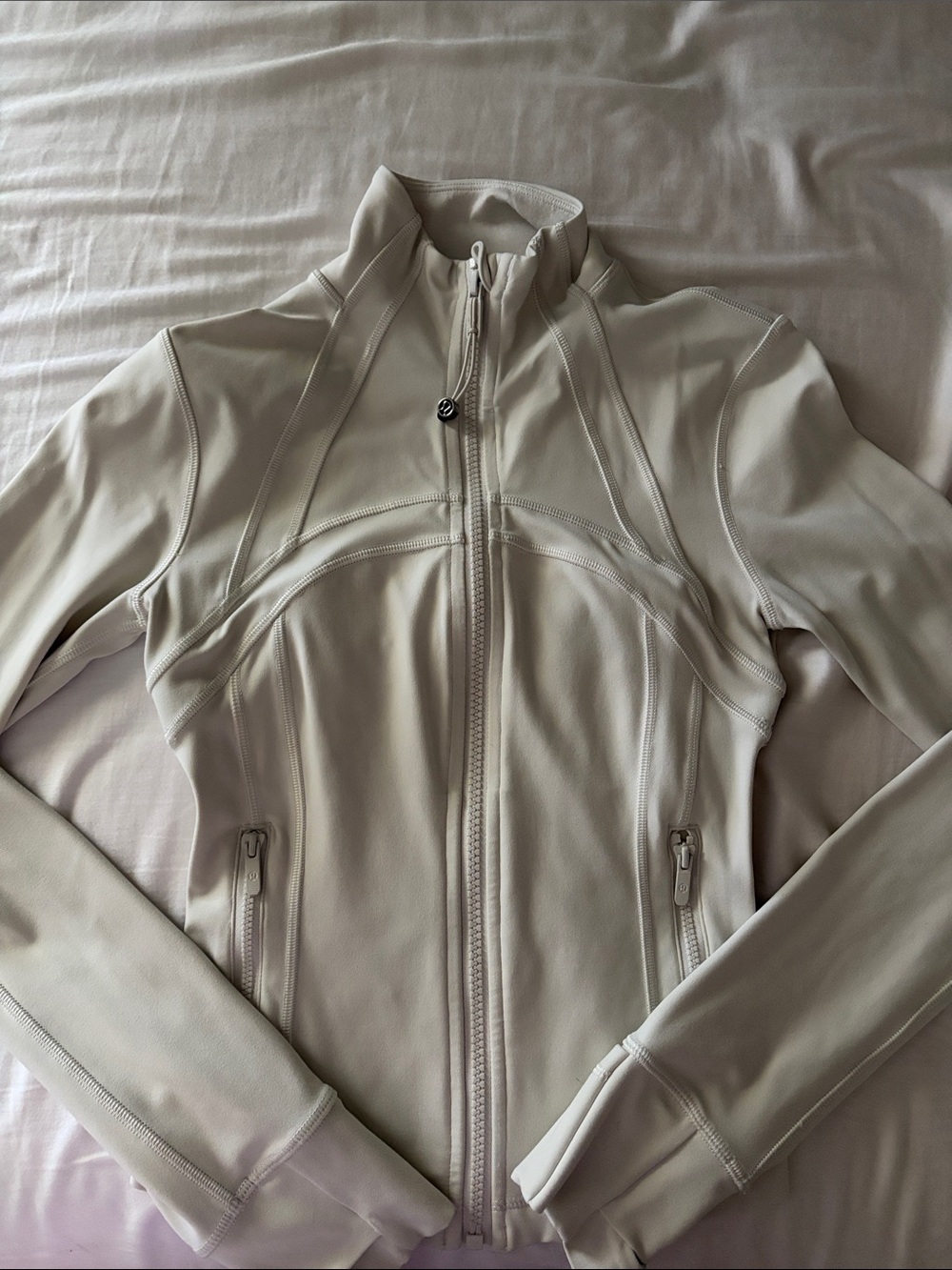 Lululemon Cropped Define Jacket Light Ivory Size 0